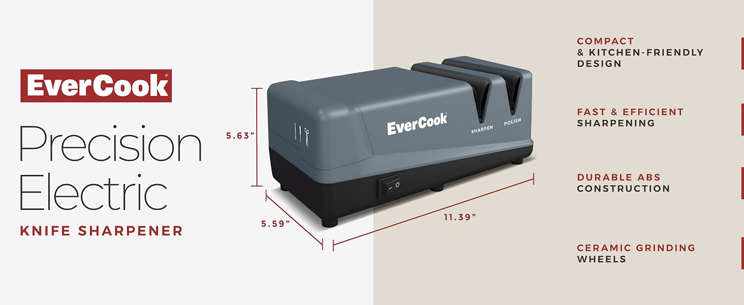 EverCook Precision Electric Knife Sharpener - Desktop