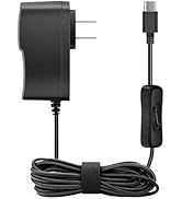 5V 2.5A Micro USB Power Supply Adapter with ON/Off Switch, Compatible with Raspberry Pi 3/3 B+, P...
