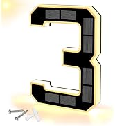 9" Solar Powered House Numbers for Outside, XTAUTO 300LM Large Modern Backlit Address Signs Auto ...