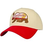 E BY ELIDAN California Republic Bear Embroidered Snapback A Frame Trucker Hat
