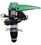 Rain Bird P5-R PLUS Plastic Impact Sprinkler with Nozzle Set, Adjustable 20° - 360° Pattern, 24' ...