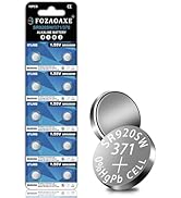 FOZAOAXE 10 Pack SR920SW 371 AG6 LR920 Battery, 1.55V Silver Oxide Button Coin Cell Batteries, Re...