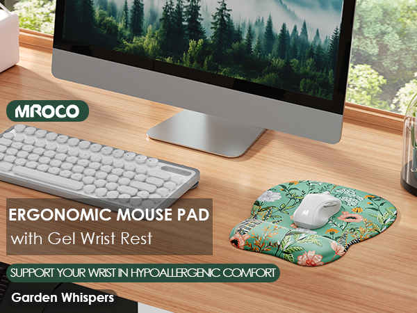 Ergonomic mouse pad with wrist rest