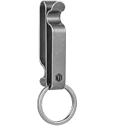KeyUnity KM00 Titanium Belt Loop Keychain Clip Double Side Quick Release Key Holder with Detachab...