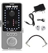 MeloAudio Guitar Effect Pedal Guitar Looper Pedal Tuner Function Loop Station Loops 9 Loops 40 mi...