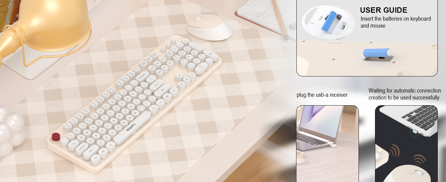 Wireless Keyboard and Mouse Combo