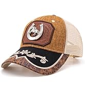 TOPACC Western Trucker Hat for Men Women Vintage Cowboy Country Hats Cute Baseball Cap for Wester...