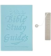 Narottl 66-Page Bible Study Guide & Devotional Journal with Q&A for Each Chapter, Includes Stainl...