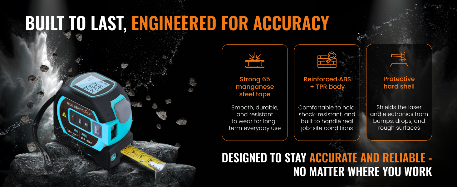 BUILT TO LAST, ENGINEERED FOR ACCURACY