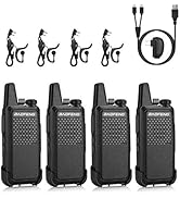 BAOFENG GT-22 Walkie Talkies for Adults Rechargeable, Long Range Two Way Radios with 1500mAh Batt...