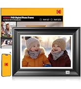 KODAK 10.1 Inch Digital Picture Frame with 32GB Storage, 1920x1200 FHD IPS Touchscreen, Black Woo...