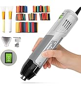 Mini Heat Gun for Crafts, Huepar Tools 446°F/752°F Dual Temp Hot Air Gun Tool for Shrink Wrapping...