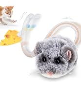 Migipaws Interactive MigiMouse Cat Toy 360° Rolling & Spin with Wiggling Tail for Indoor Cats Sma...