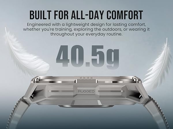Engineered with a lightweight design forlasting comfort snart watch