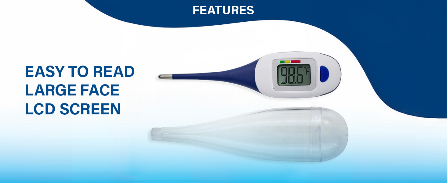 Apex Large Face Fast Read Thermometer