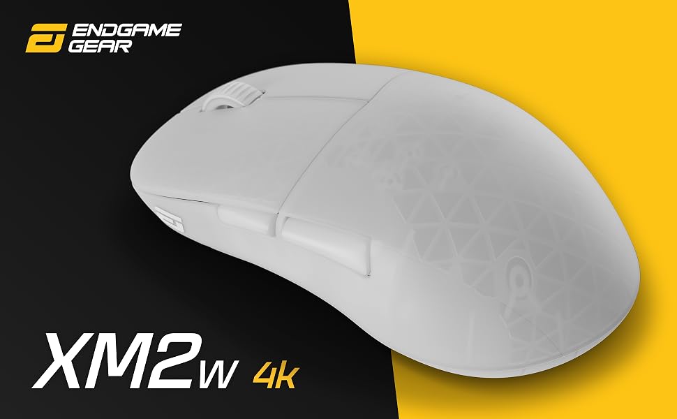 Endgame Gear XM2w 4k Gaming Mouse, White Frost