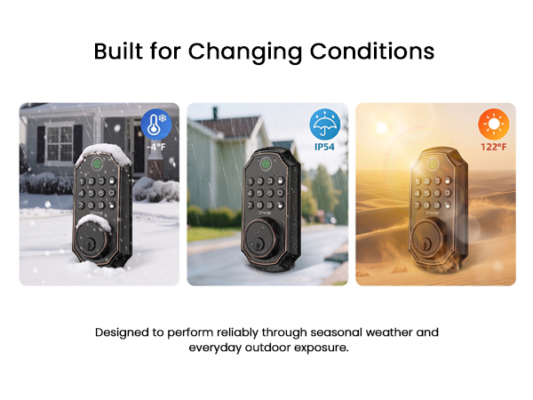 Adapt to different temperatures for deadbolt