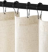 MIULEE Linen Shower Curtain
