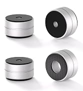 Aluminum Speaker Isolation Feet with Dual-Sided Silicone Pads, Silver 4PCS | 30*17mm PC Case Feet...