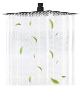 Hibbent All Metal 12 Inch Shower Head, High Pressure Stainless Steel Rain Showerheads, Bathroom R...