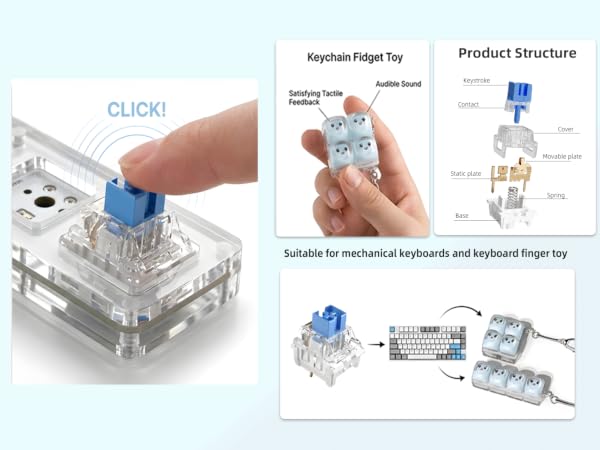 Dust-Proof Blue Switch