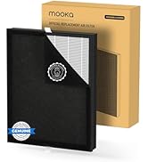 MOOKA Genuine HEPA Washable Filter Replacement for KJ190L Air Purifier, 3 Stage Filtration Remove...