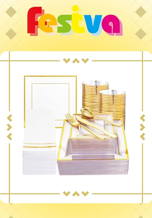 Clear Gold dinnerware set