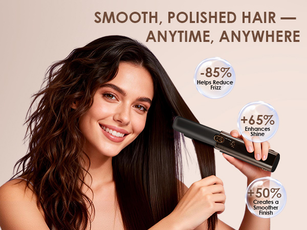 rechargeable curling iron cordless usb travel hair straightener flat iron hair straightener