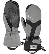 EXski -4? (-20?) Waterproof Winter Gloves Warm 3M Thinsulate Ski Mittens for Cold Weather Snowboa...