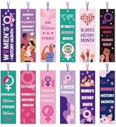 Wxiben Women's History Month Bookmarks - 120 Pcs Freedom Equality Feminism Bookmarks Paper Inspir...