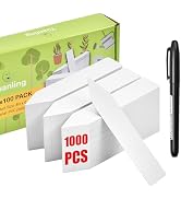 Plant Labels 1000 PCS Yuanling for Seeding Plastic Waterproof Plant Tags Garden Labels Marker Gar...