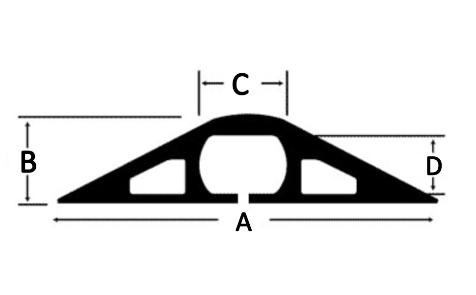 Electriduct D-2 RubberDuct Cord Cover Specs