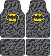 Batman Carpet Car Floor Mats, DC Comics Design, for Car, Truck, SUV - Comfortable, No Slip Nib Ba...