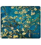 BOSOBO Mouse Pad, Art Design Blossoming Almond Tree Mouse Mat, Anti Slip Floral Mousepad for Desk...