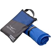 AqtivAqua Quick Dry Towel - Lightweight Microfiber Travel Towel w/Bag - Fast Drying Towel Set for...