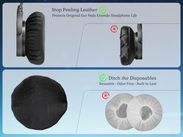 comfortable reusable headphone covers for ears