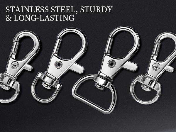 Rustproof Metal Keychain Clasps