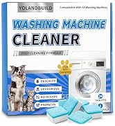 YoLandBuild Washing Machine Cleaner Tablets For Pet Owners,24 Pack,Washer Machine Cleaner Remove ...