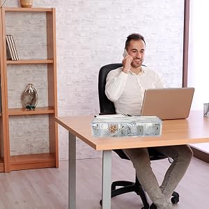 Cable Organizer Box with Wire Ties Office Organizers Storage Accessories