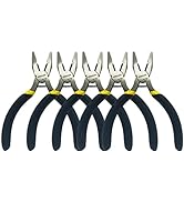 BOOSDEN Mini Lineman's Pliers, 5 Pack, 5 Inch High Leverage Cutting Pliers, Side Cutter Linesman ...
