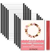 AKONEGE 10PCS Magnetic Sign Holder 8.5 x 11 Magnetic Picture Frames for Refrigerator, Rigid Plast...