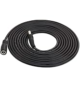 10FT DC Extension Cable for AC DC Adapter Power Supply Extension Plug Jack 5.5mm x 2.1mm Male to ...