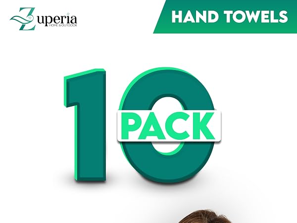 cotton hand towels 10 Pack absorbent gym towels, spa towels set, quick dry towels, multicolor towels