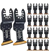 50Pcs Curved-Edge Oscillating Tool Blades Professional Universal Oscillating Saw Blades Wood Mult...