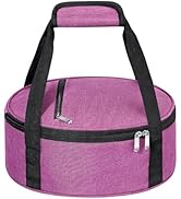 MIAOJIE Round Insulated Casserole Carrier, Pie Carrier Bag, Portable Casserole Carrier for Hot or...