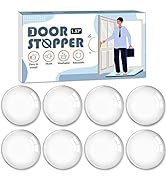 Door Stoppers Wall Protector Rubber - 8 PCS Clear Wall Protectors from Door Knobs Self Adhesive R...
