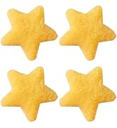 4 Pcs Yellow Star Hairpins Fluffy Fuzzy Soft Anti-slip Hair Decor Portable Sweet Style Pentagram ...