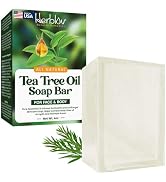 Herblov Tea Tree Oil Soap Bar for Face & Body, 4oz –All Natural Remedy Skin Cleanser – Pure Essen...