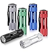 LED Mini Flashlights, WdtPro Super Bright Flashlight with Lanyard, Assorted Colors - Best Tac Tor...