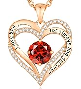 CDE Mothers Day Gifts Forever Love Heart Necklaces for Women, Wedding Anniversary, Valentine's,Bi...